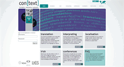 Desktop Screenshot of context.ie